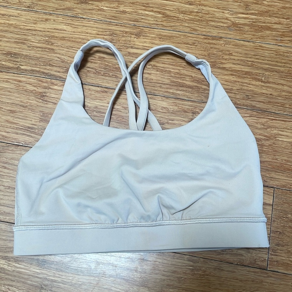 Tan colored sports bra sz 4